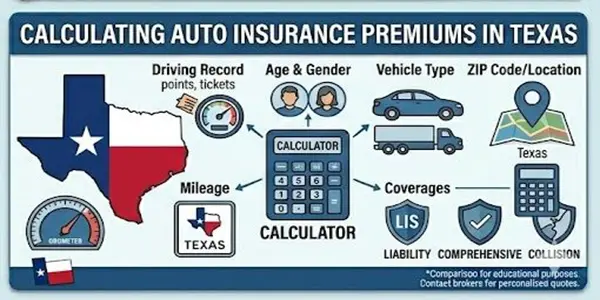Calculating Auto Insurance Premiums in Texas