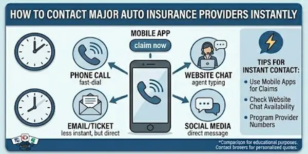 How to Contact Major Auto Insurance Providers Instantly
