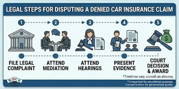 Legal Steps for Disputing a Denied Car Insurance Claim